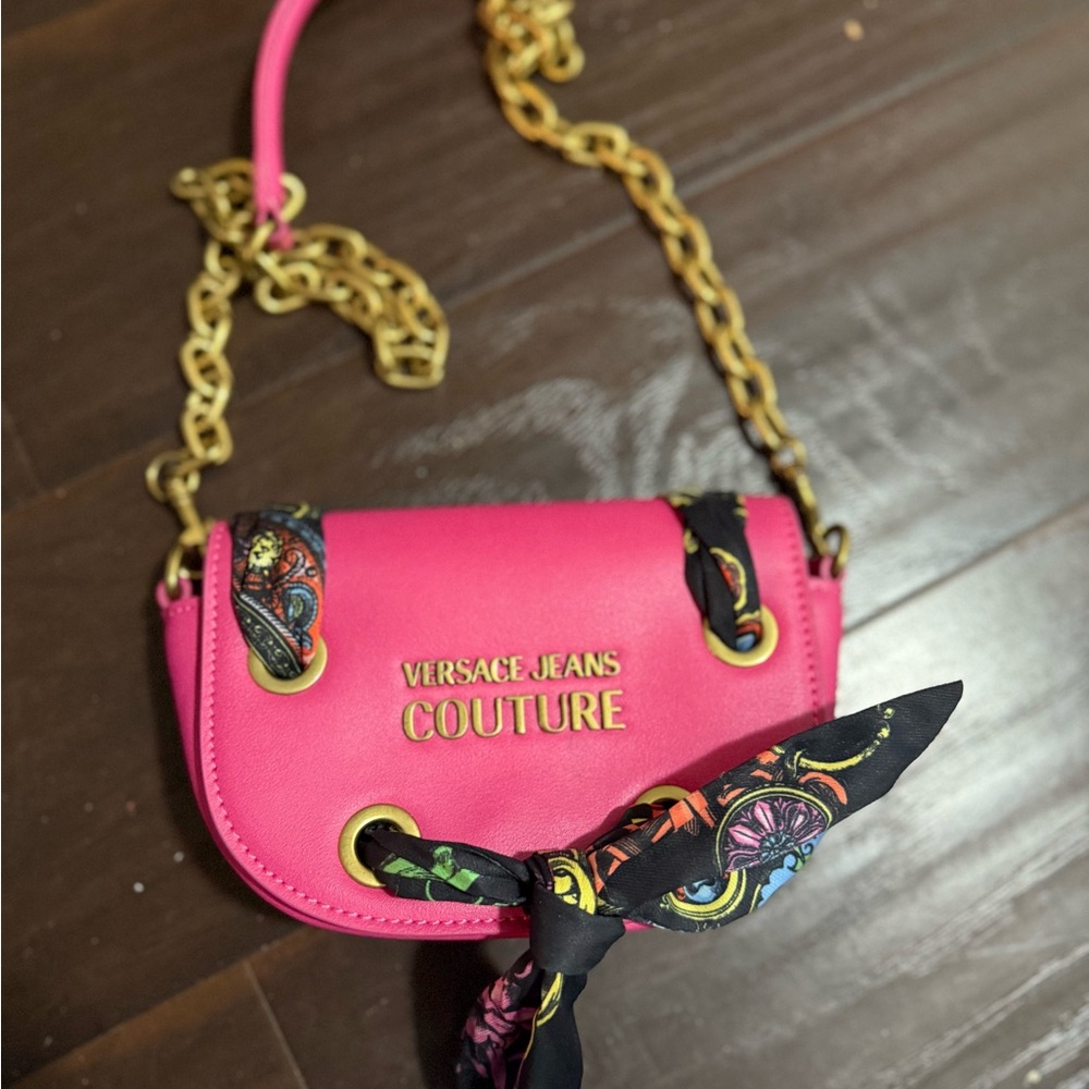 Versace Jeans Couture Vibrant Pink Crossbody Bag